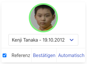 Referenzbild einer Person